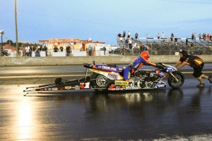 Larry McBride Dragbike Burnout