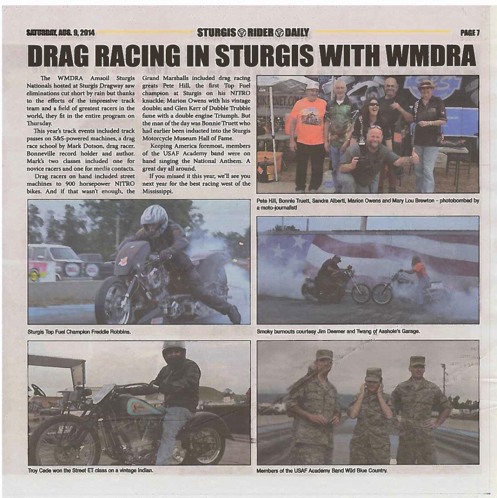 WMDRA Sturgis Report 2014