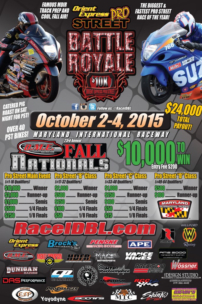 2015 IDBL Battle Royale Flyer