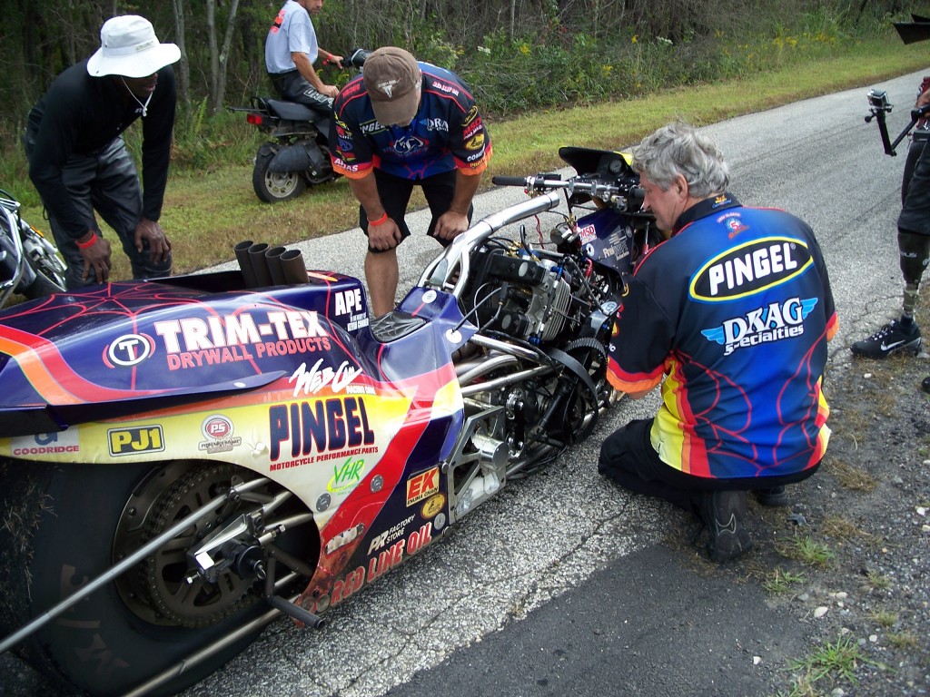 Larry McBride Motorcycle Destroyed