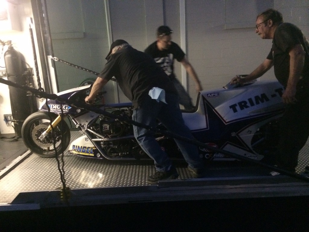 Larry McBride New Motorcycle loaded
