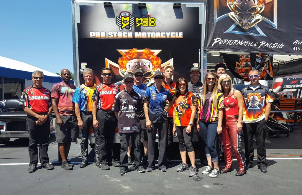 NHRA Pro Stock Motorcycle Pits