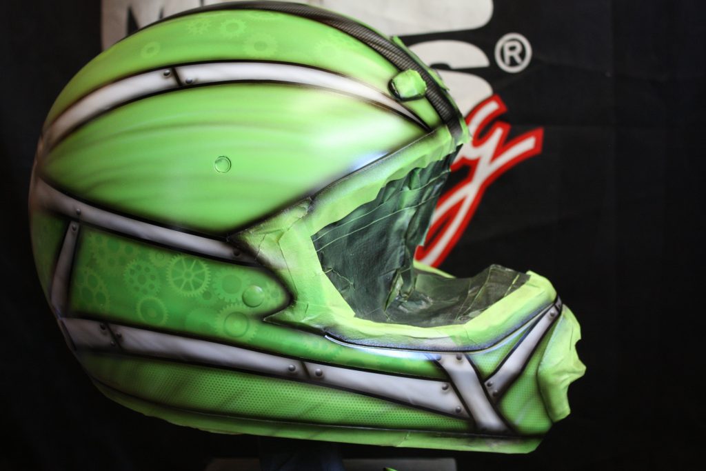 rippin designs custom paint airbursh helmet, cycledrag.com