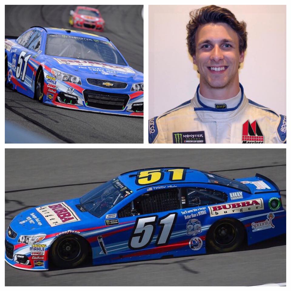 Josh Bilicki and his No. 51 NASCAR ride