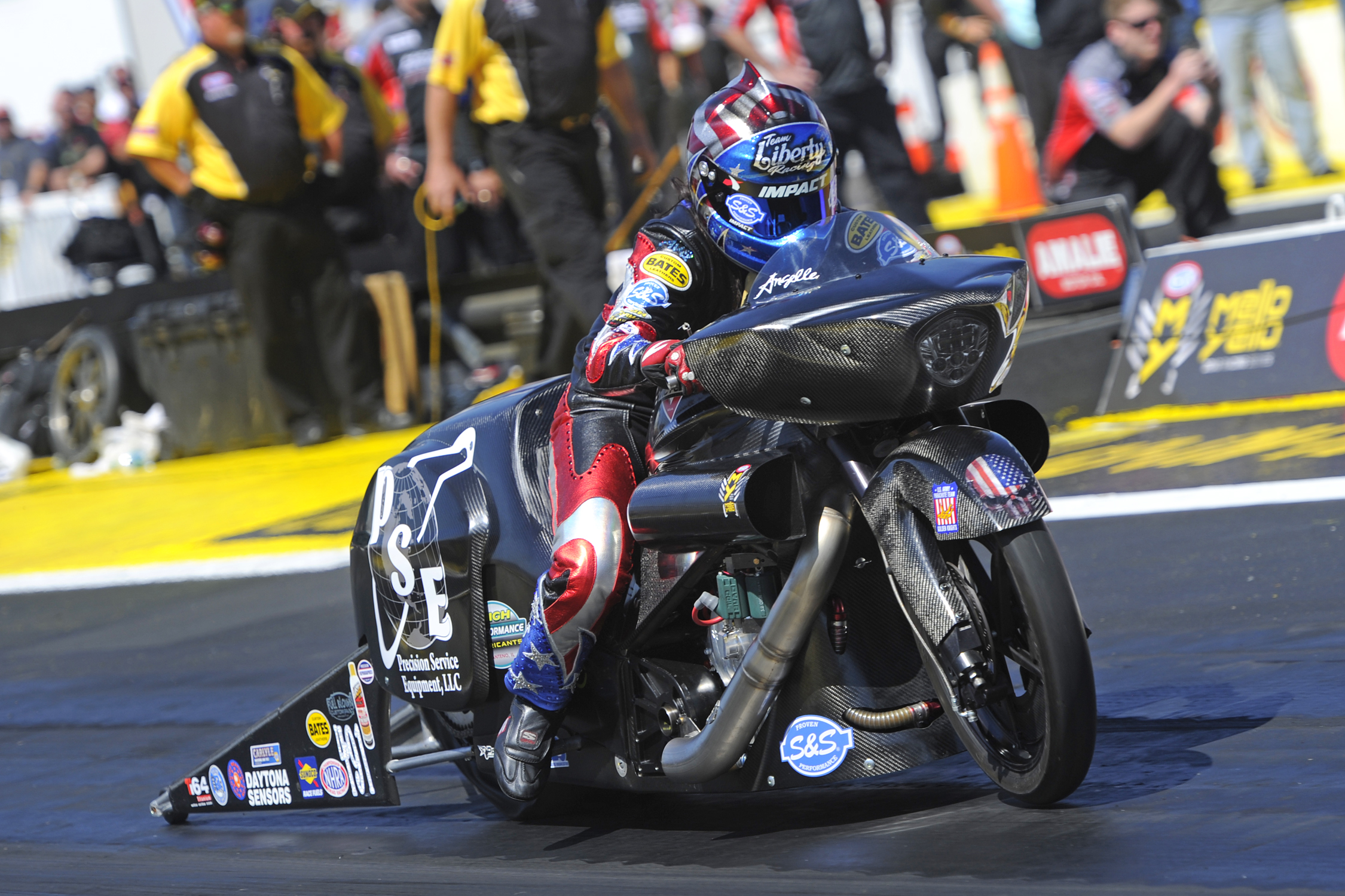 Angelle Sampey Focused On Good Atlanta Pro Stock Motorcycle Memories