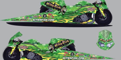 John Hall Nitro Fish Pro Stock Motorcycle