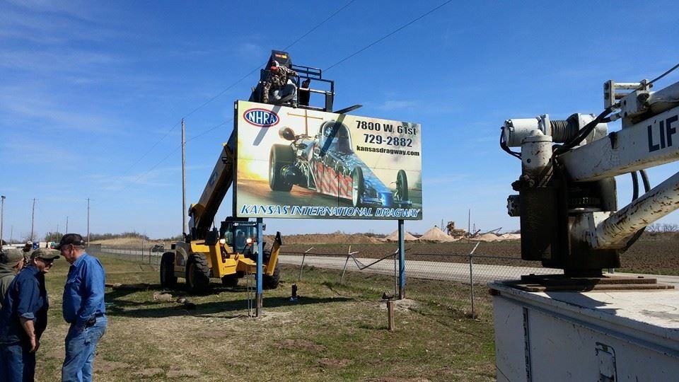 Kansas International Dragway Sign