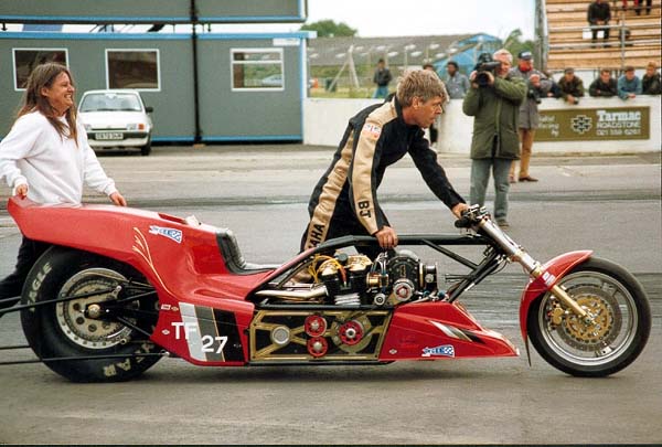 Brian Johnson, Ann Johnson, Top Fuel Motorcycle