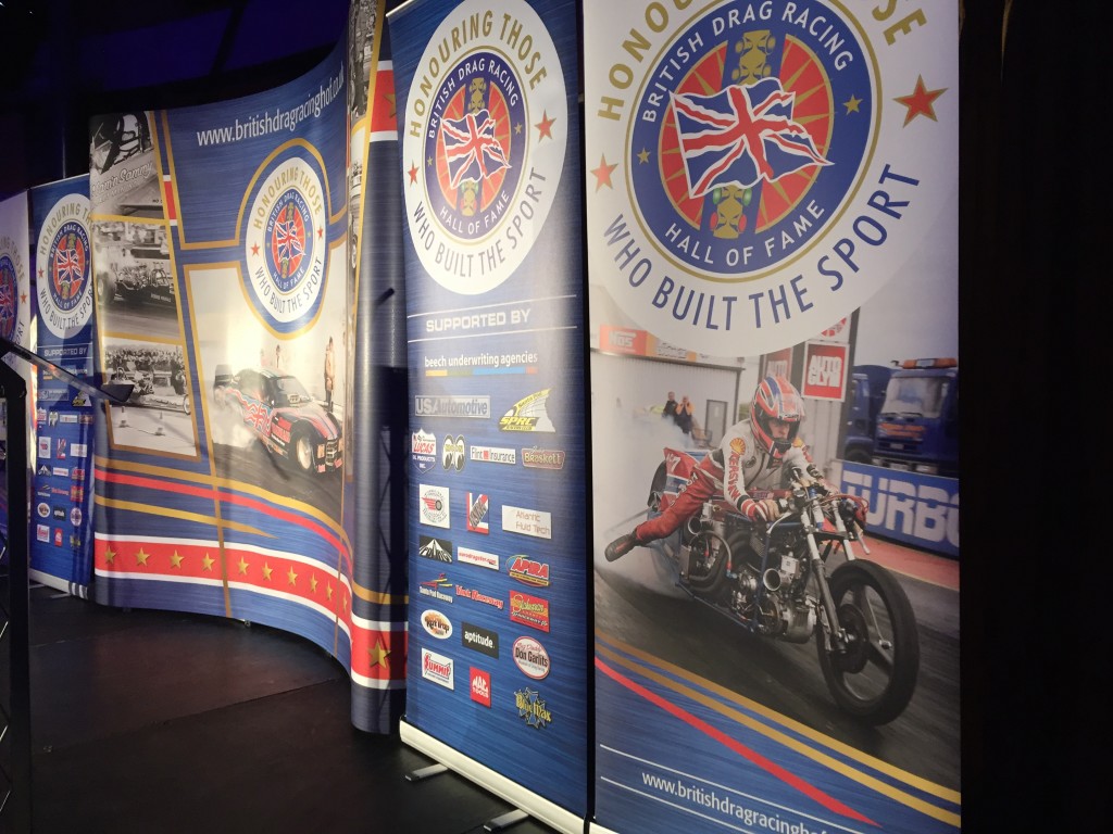 The British Drag Racing Hall of Fame Backdrop