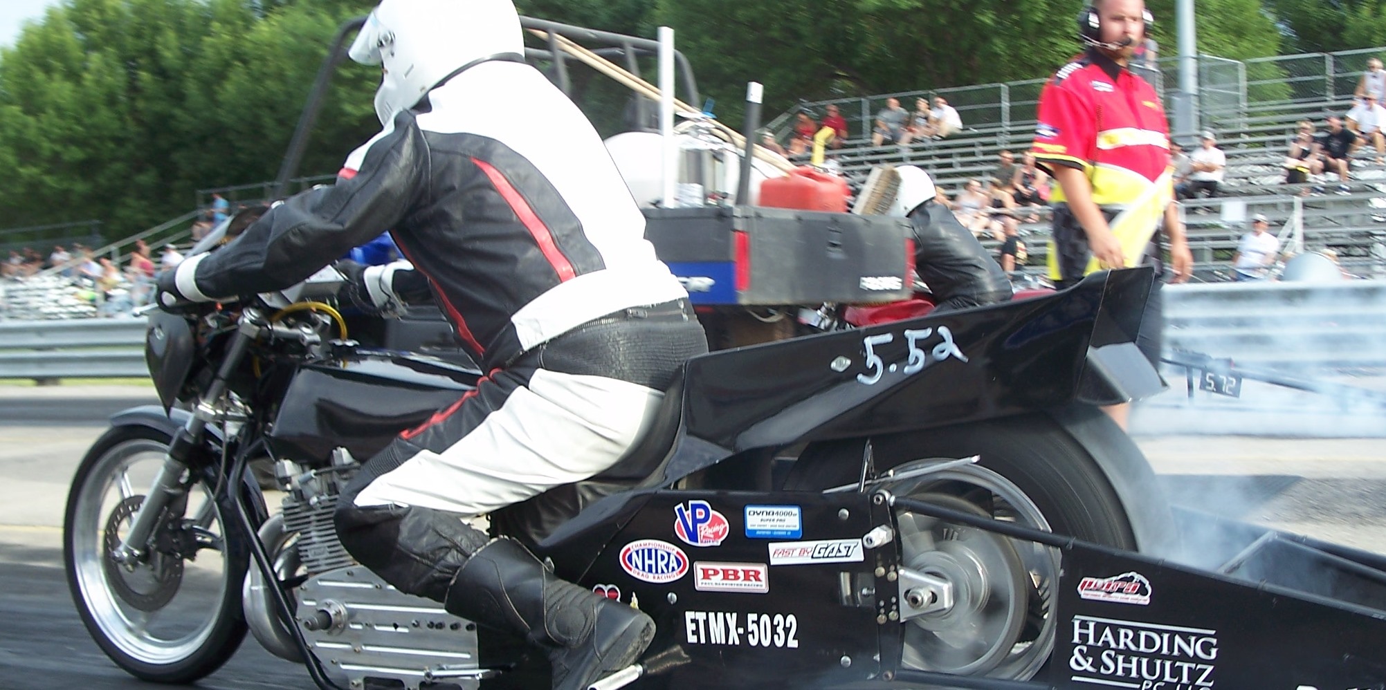 Dragbike burnout