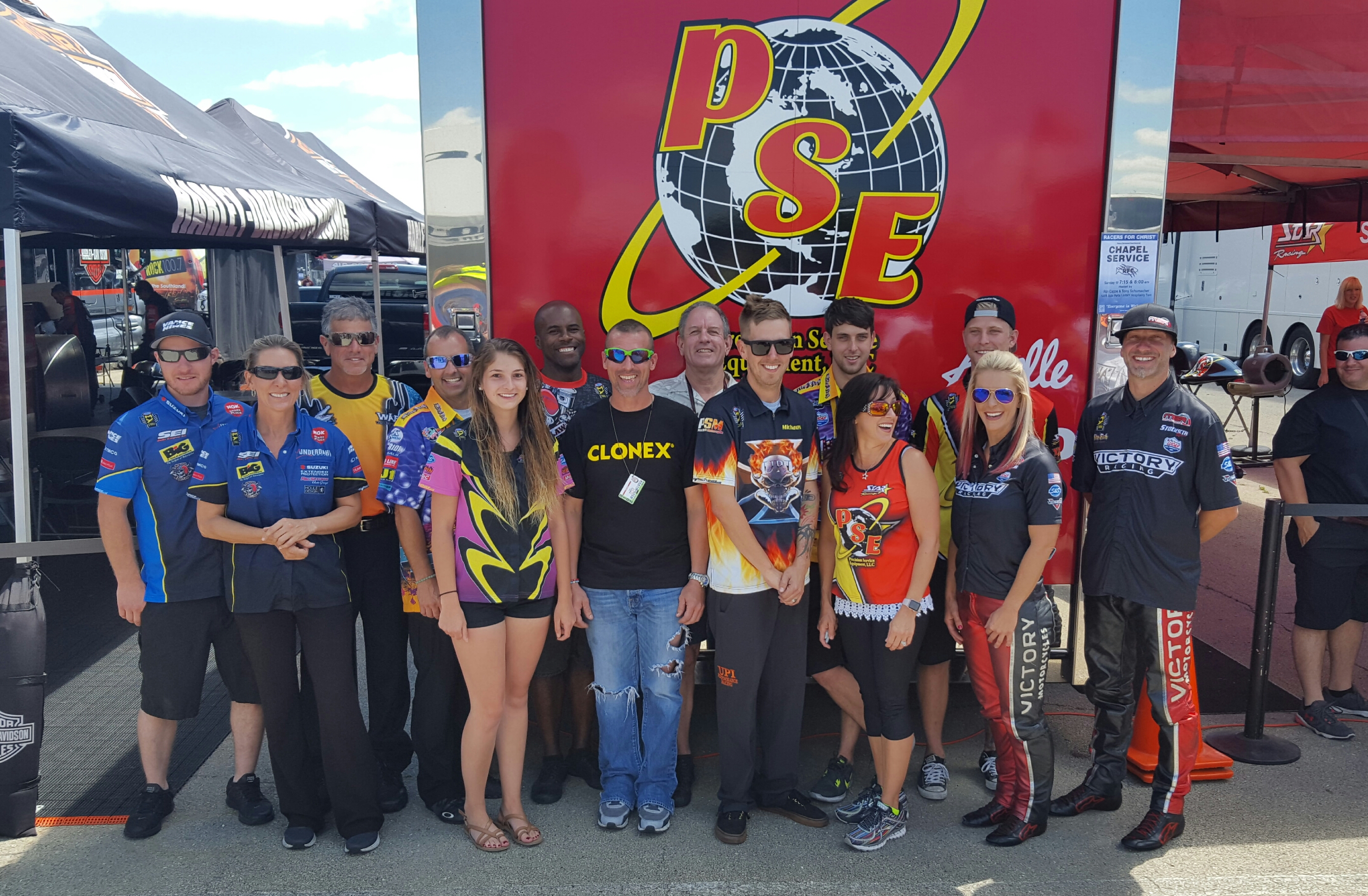 NHRA Pro Stock Motorcycle Racers