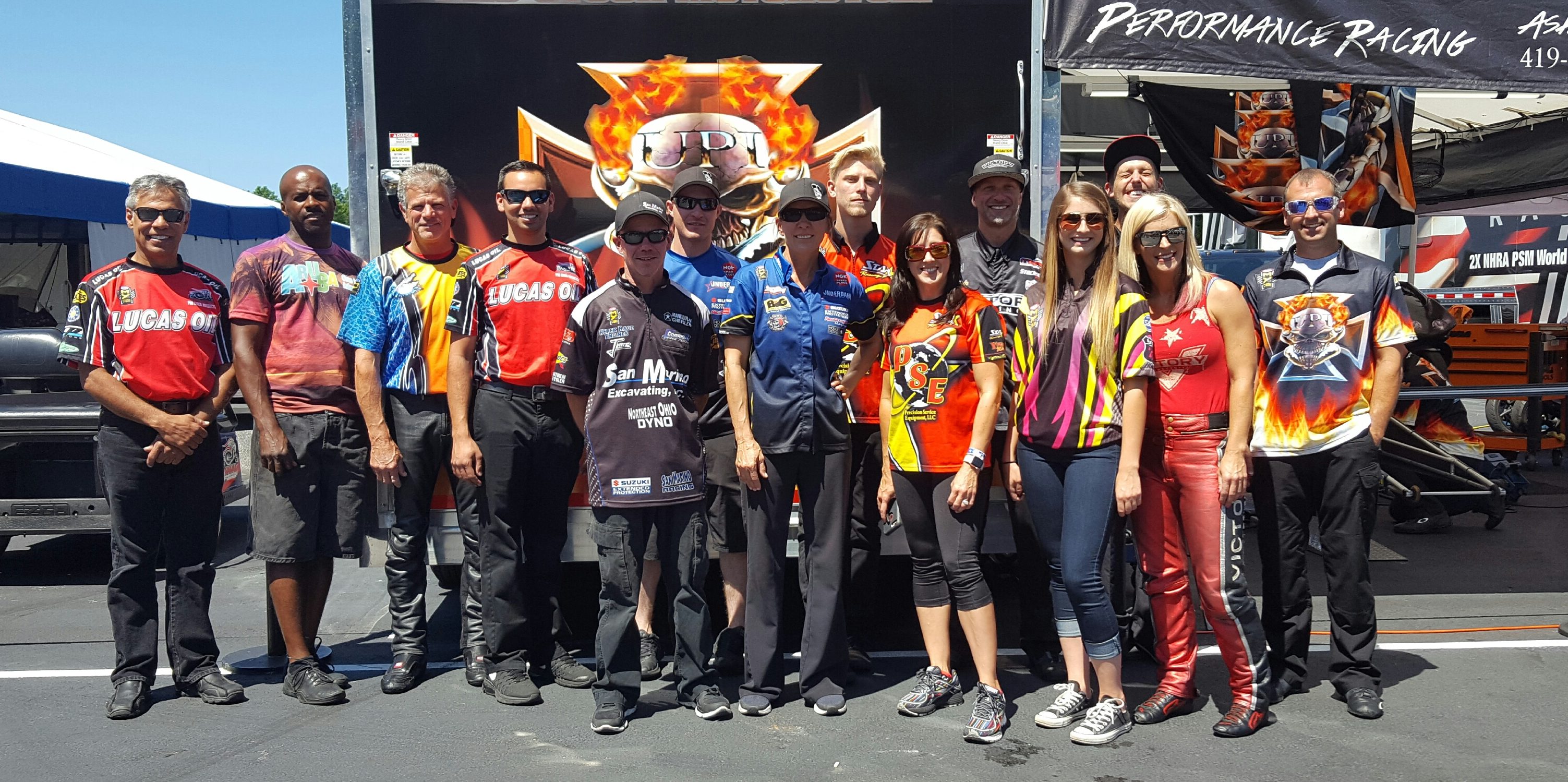 NHRA Pro Stock Motorcycle Pits