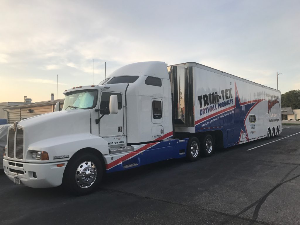 Trim-Tex Racing Trailer - Larry McBride