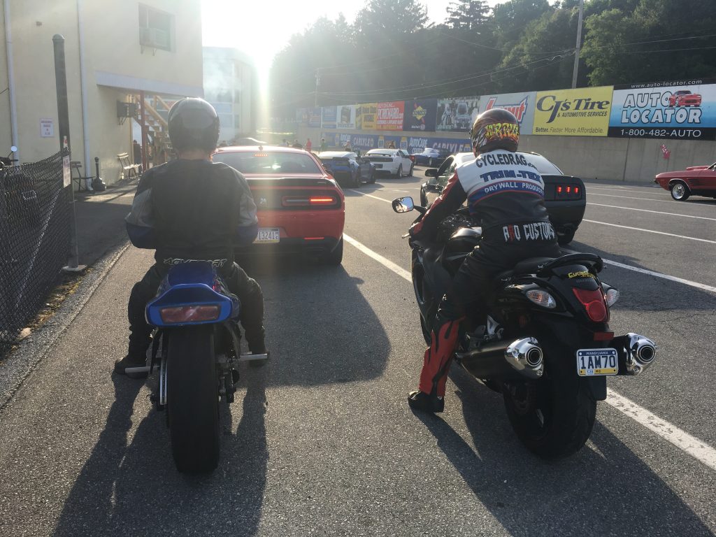 Dragbikes in the Maple Grove Lanes