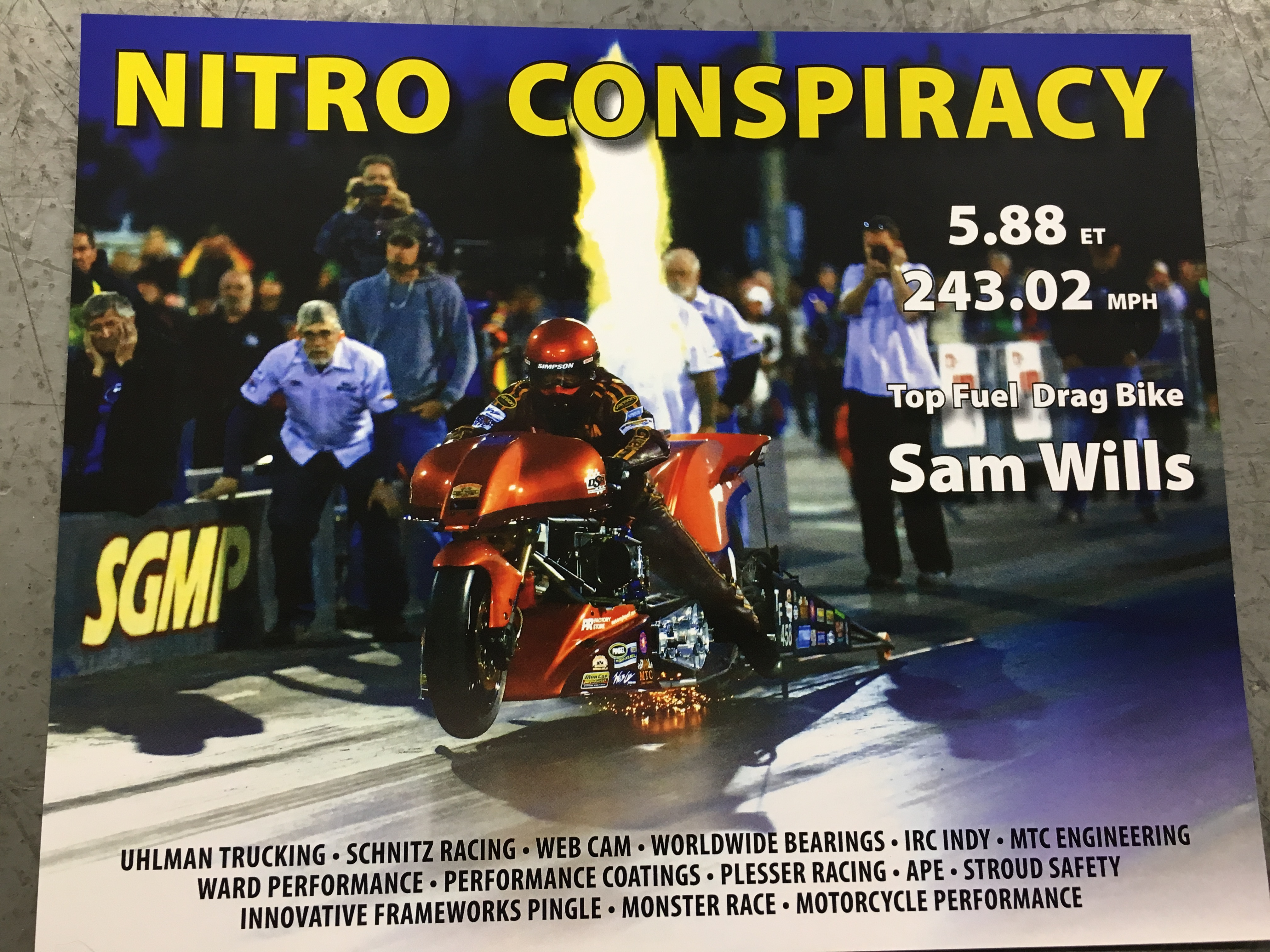 Sam Wills Top Fuel Motorcycle