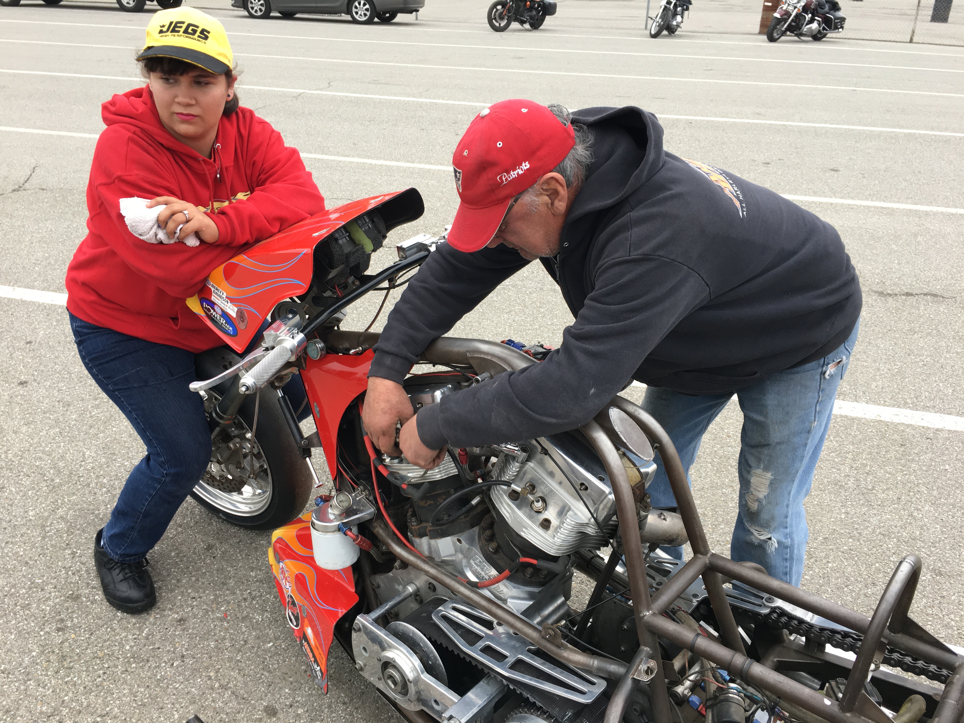 Famoso Dragway Nitro Harley Test