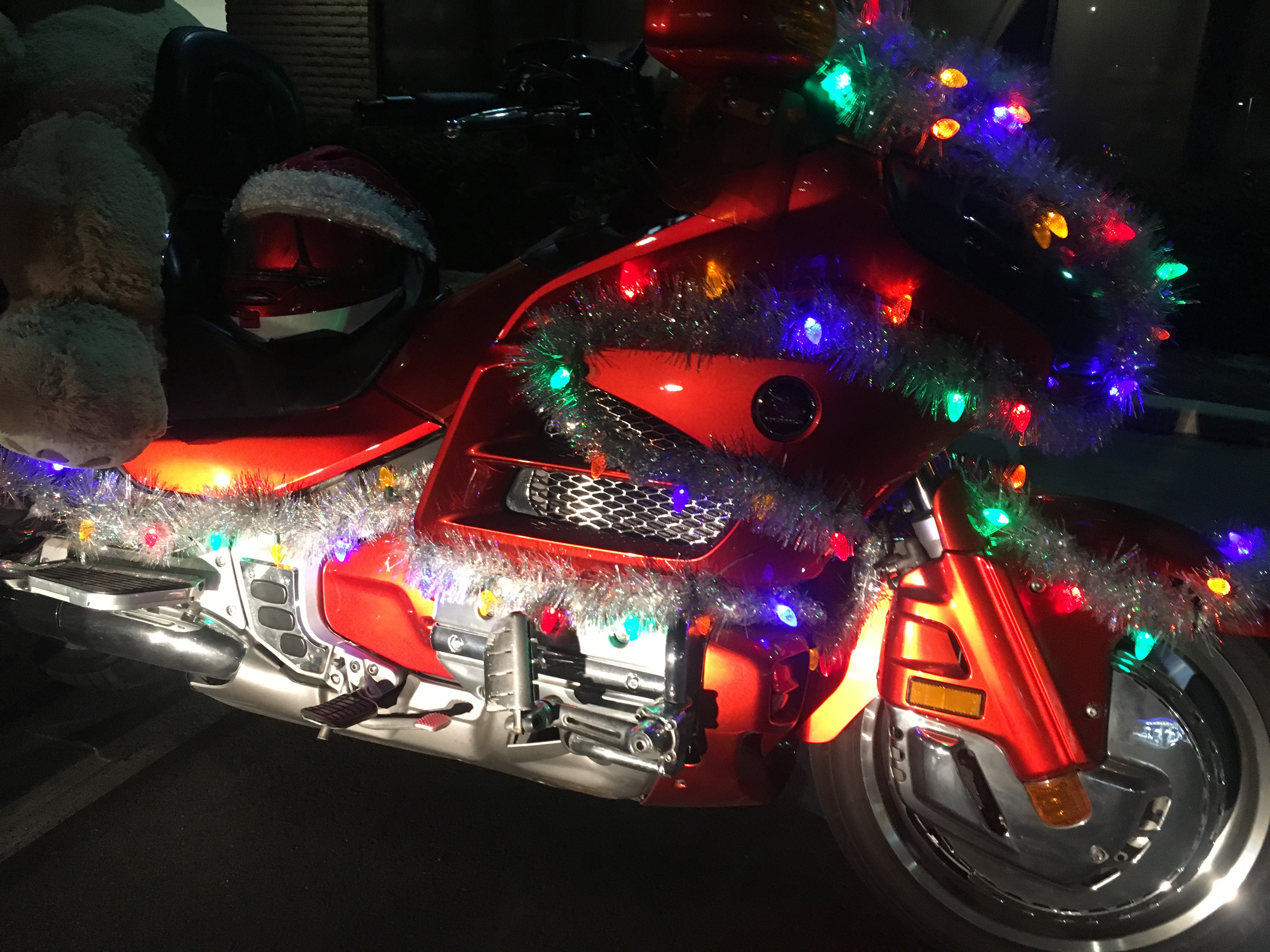 Honda Goldwing Christmas Lights