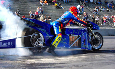 Larry "Spiderman" McBride Electric Dragbike