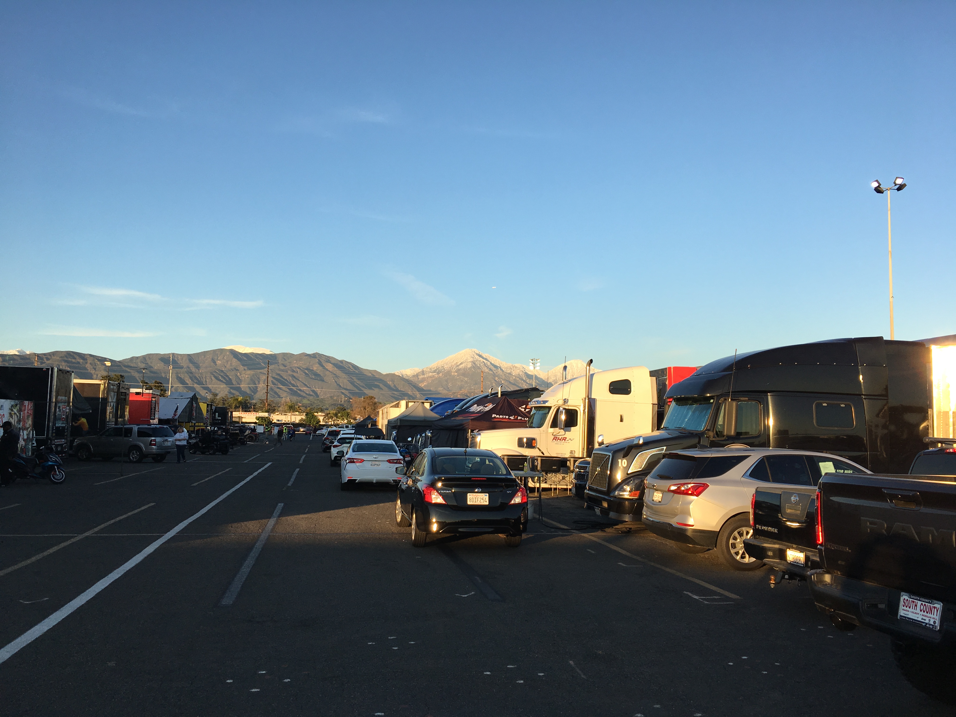 NHRA Pomona Winternationals Snow