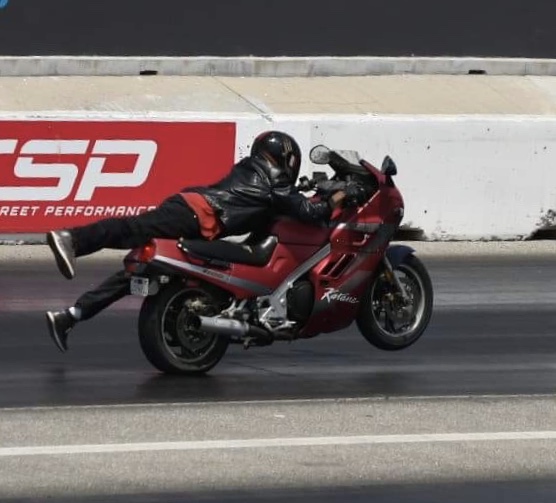 Motorcycle Wheelie Crash