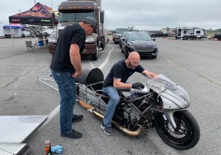 Drag bike racing