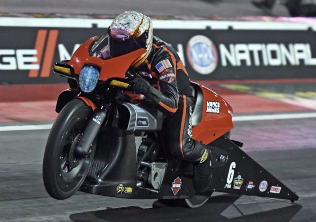 Andrew Hines, FXDR Harley Davidson Pro Stock Motorcycle