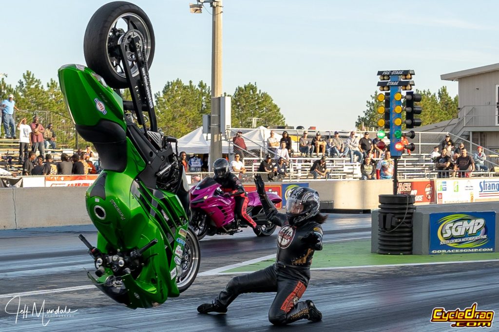 ZX-14 Drag Bike Crash!