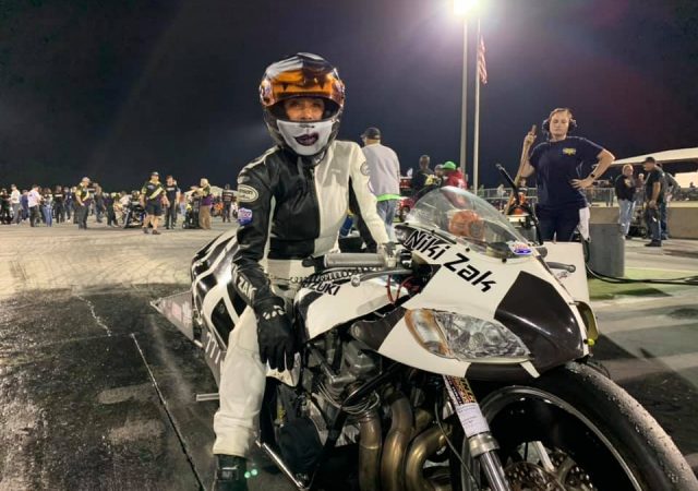 Niki Zak Female Drag Bike racer