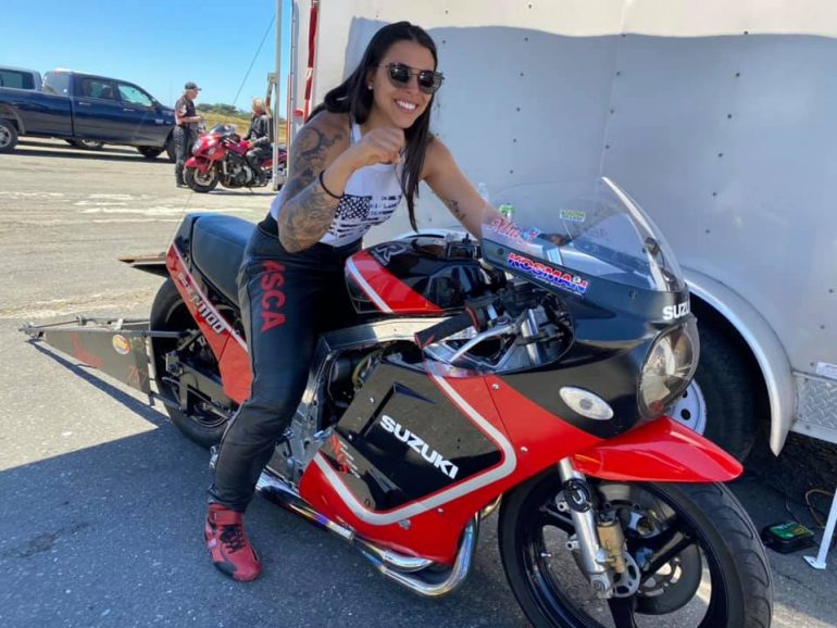 How This Talented Female Got Started in Motorcycle Drag Racing Drag