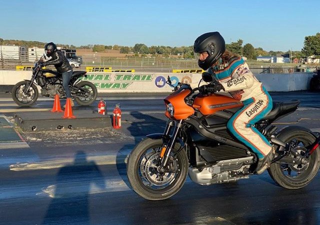 Harley Live Wire Drag Racing
