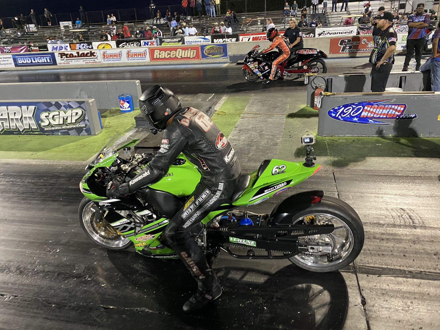 Nitrous Hayabusa vs. Turbo ZX10R! Drag Bike News