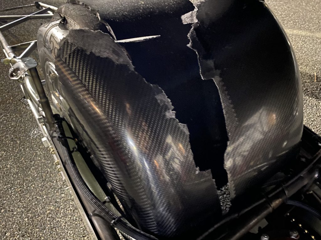 Rob Garcia Turbo Drag Bike Damage 