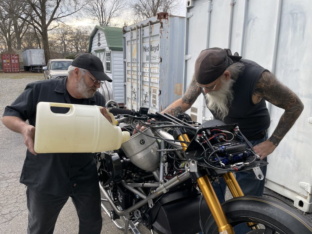 Larry and Steve McBride Top Fuel Motorcycle build
