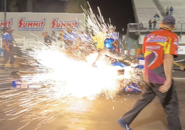 Bob Malloy Top Fuel Harley Explosion