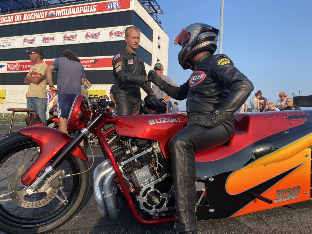 Wheeler Brandgard 4.60 Drag Bike Racing