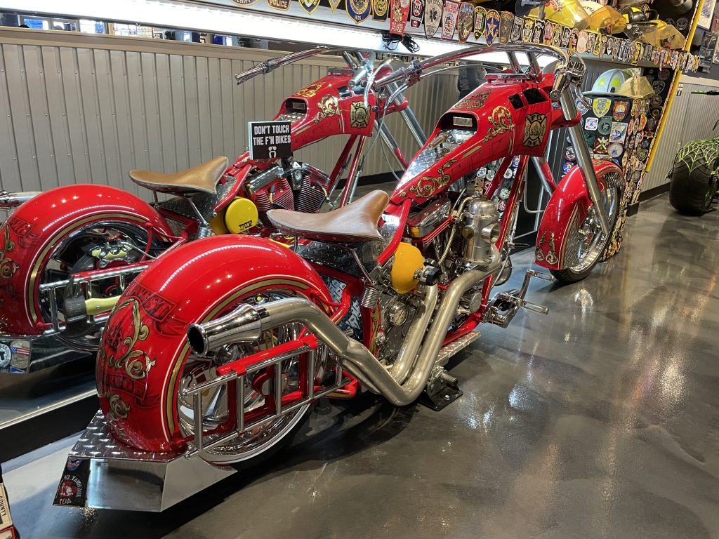 Orange county shop choppers fire bike