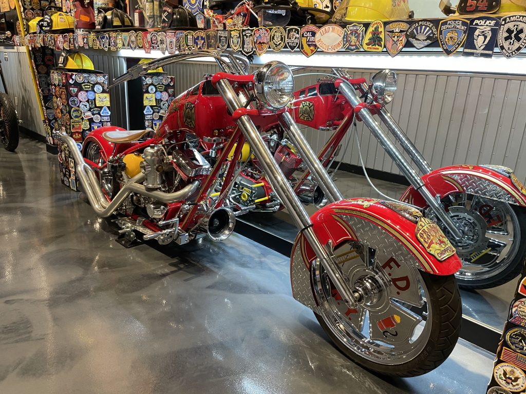 Orange county shop choppers fire bike