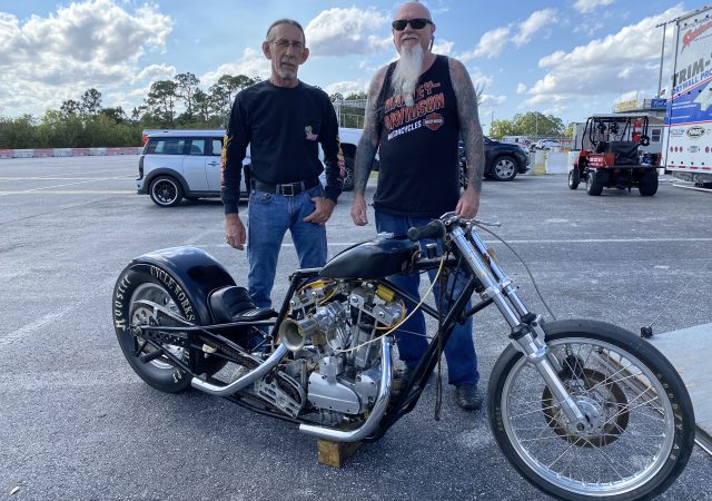 Guy Glover, Vintage Harley Drag Bike