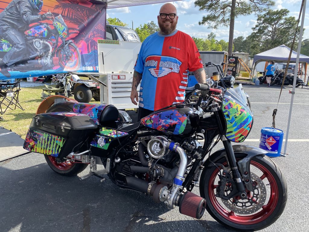 Jeremy Justice Harley Drag Bike