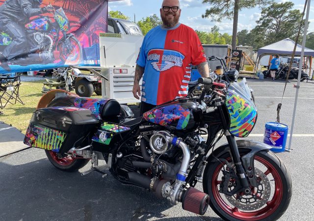 Jeremy Justice Harley Drag Bike