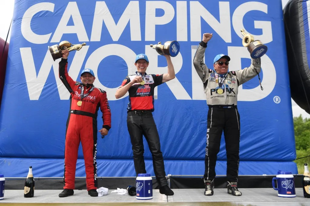 Mike Salinas, Steve Johnson, John Force