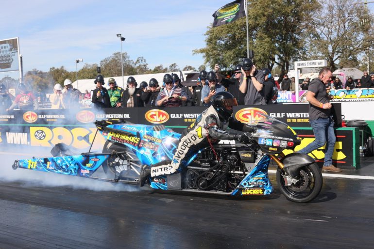 Chris “Nitro Voodoo” Matheson Top Fuel Motorcycle Ride Along Drag Bike News