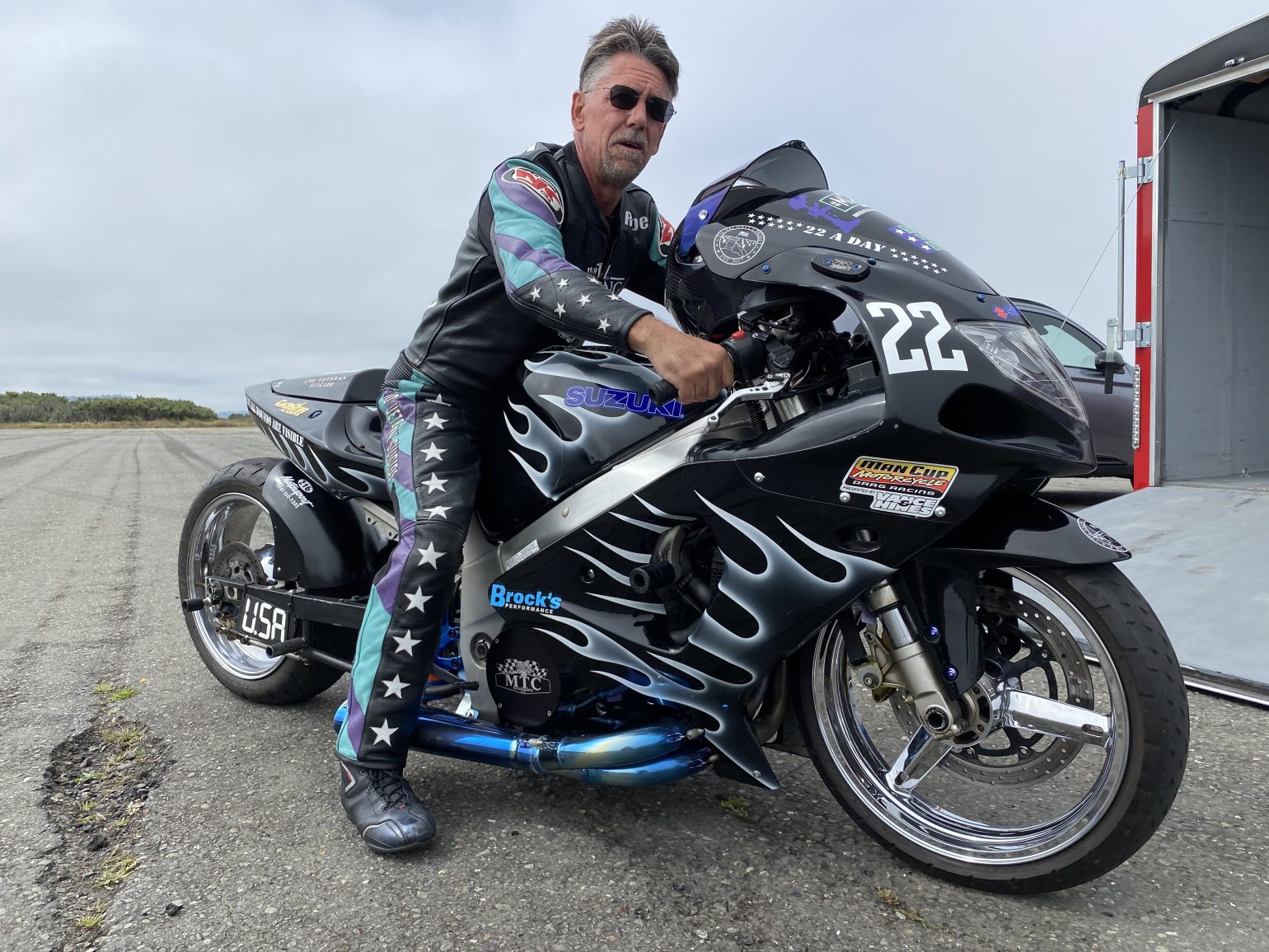 This Nitrous GSXR 1000 Aims to Help Vets in Need Drag Bike News