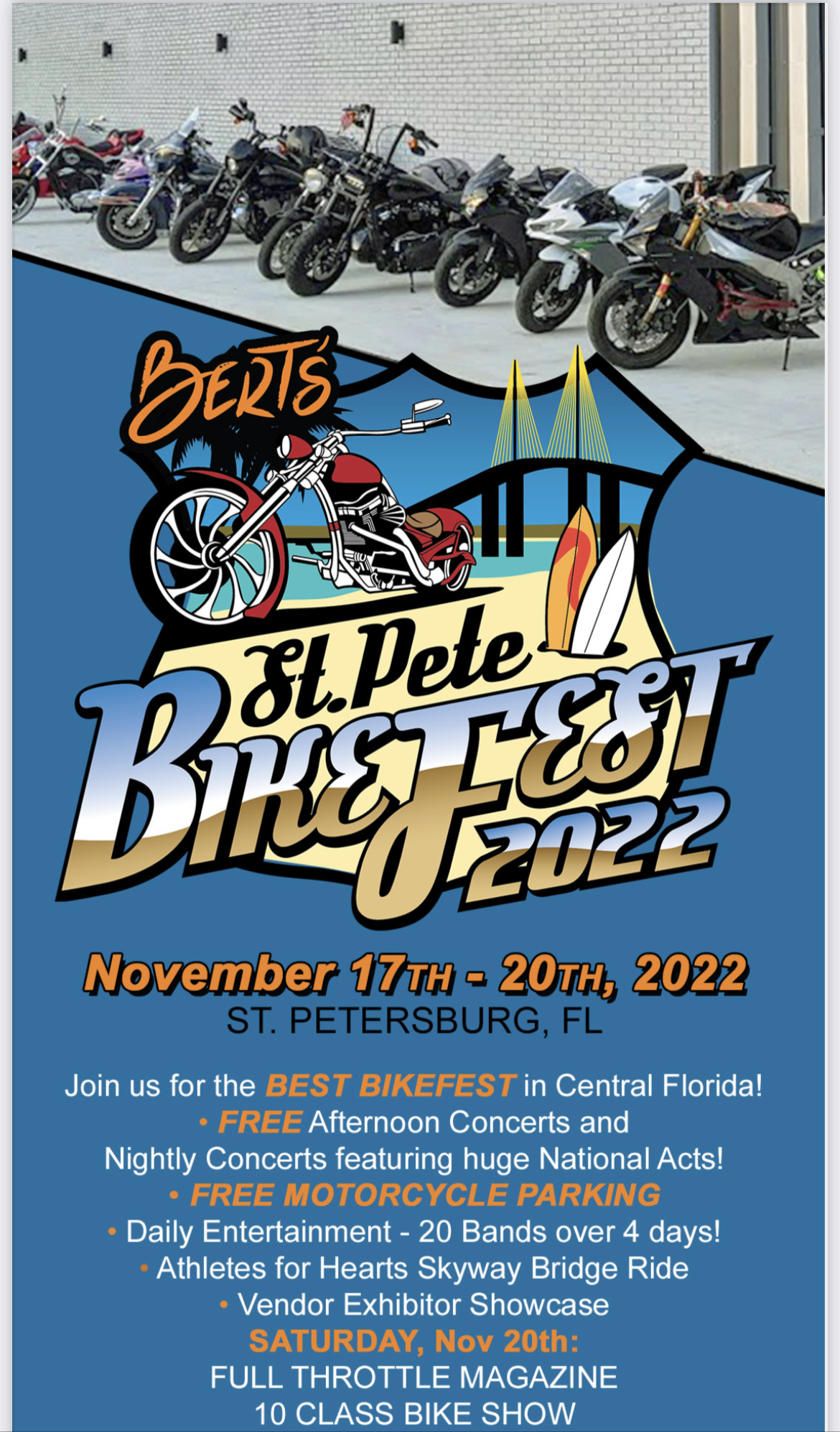 ujævnheder Målestok Hjemløs Huge Weekend Set for Barracuda Harley Davidson and St. Pete Bike Fest –  Drag Bike News