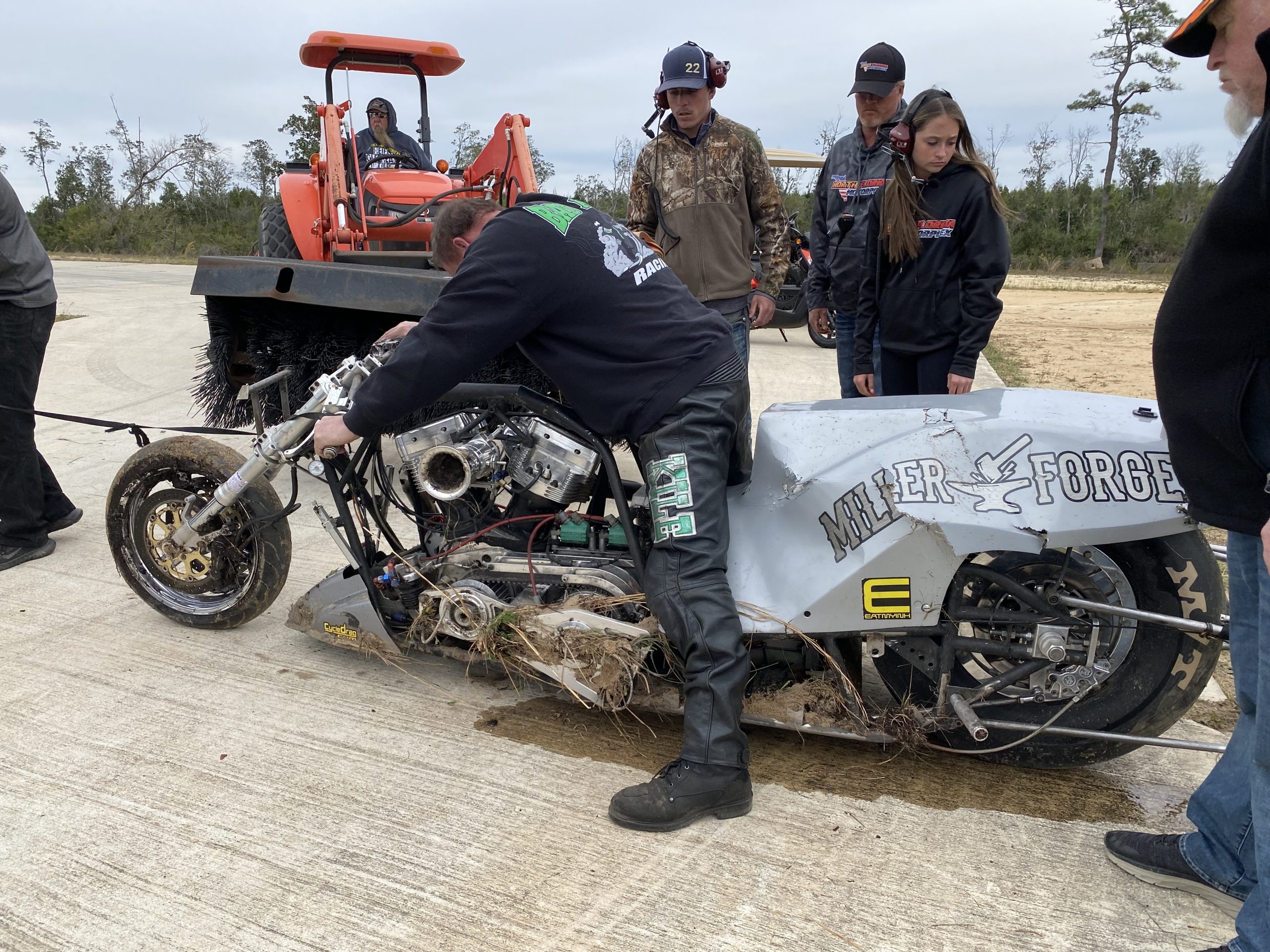 Jimmy McMillan Top Fuel Harley Crash