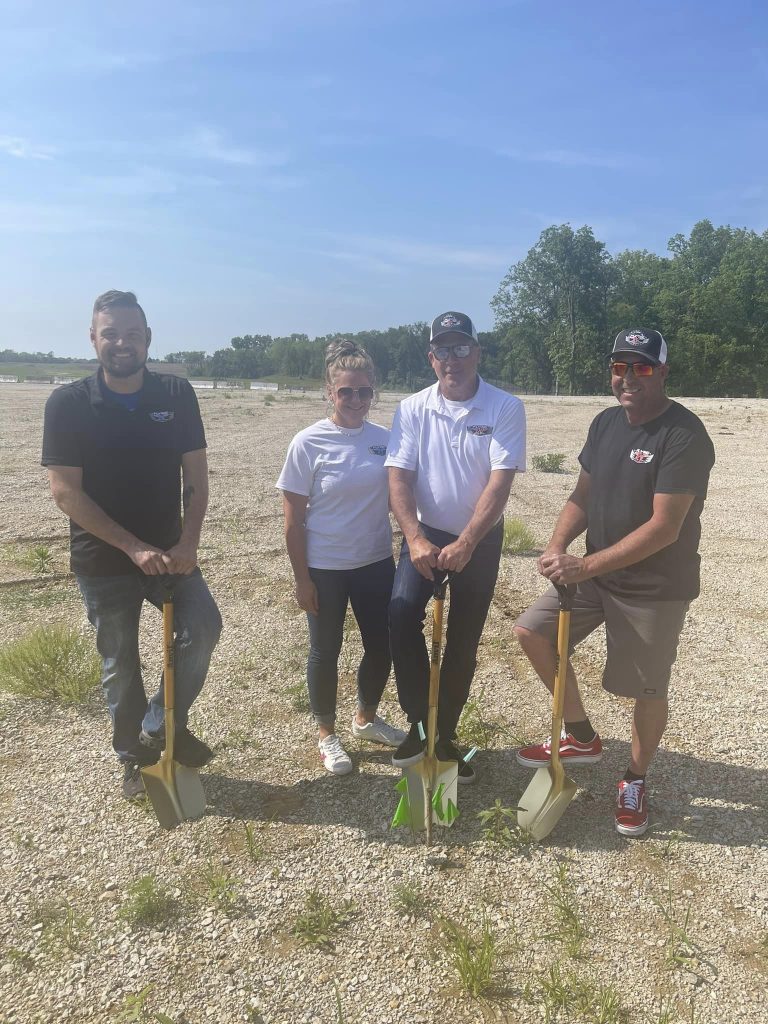 Flying H Drag Strip ground breaking