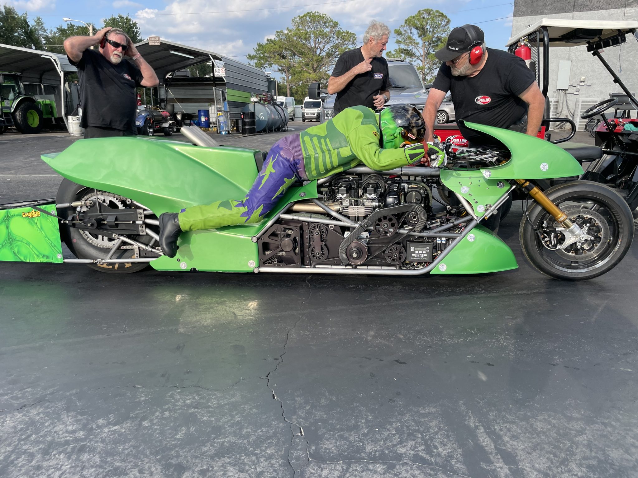 Jimmy “The Hulk” Brantley Impressive at Top Fuel Motorcycle Test