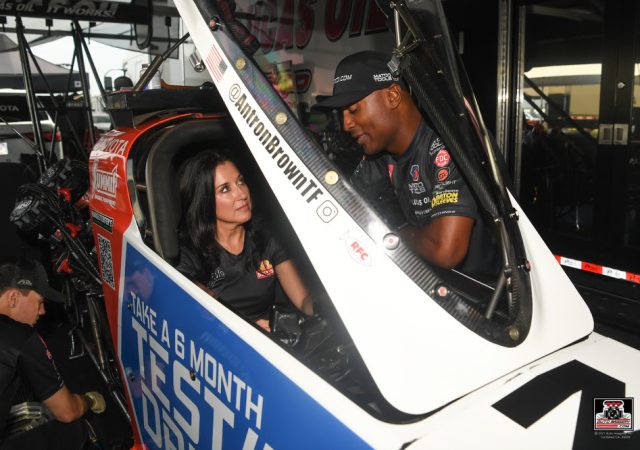 Angelle Sampey and Antron Brown