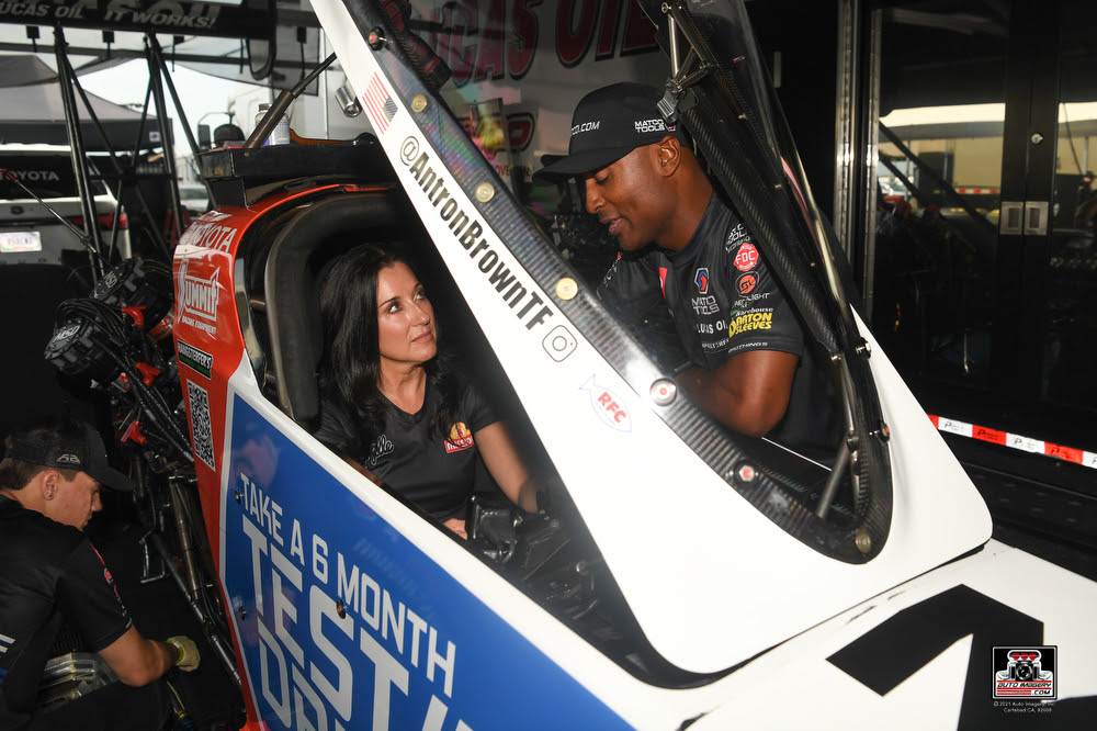 Angelle Sampey and Antron Brown