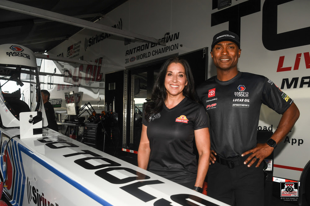 Angelle Sampey and Antron Brown
